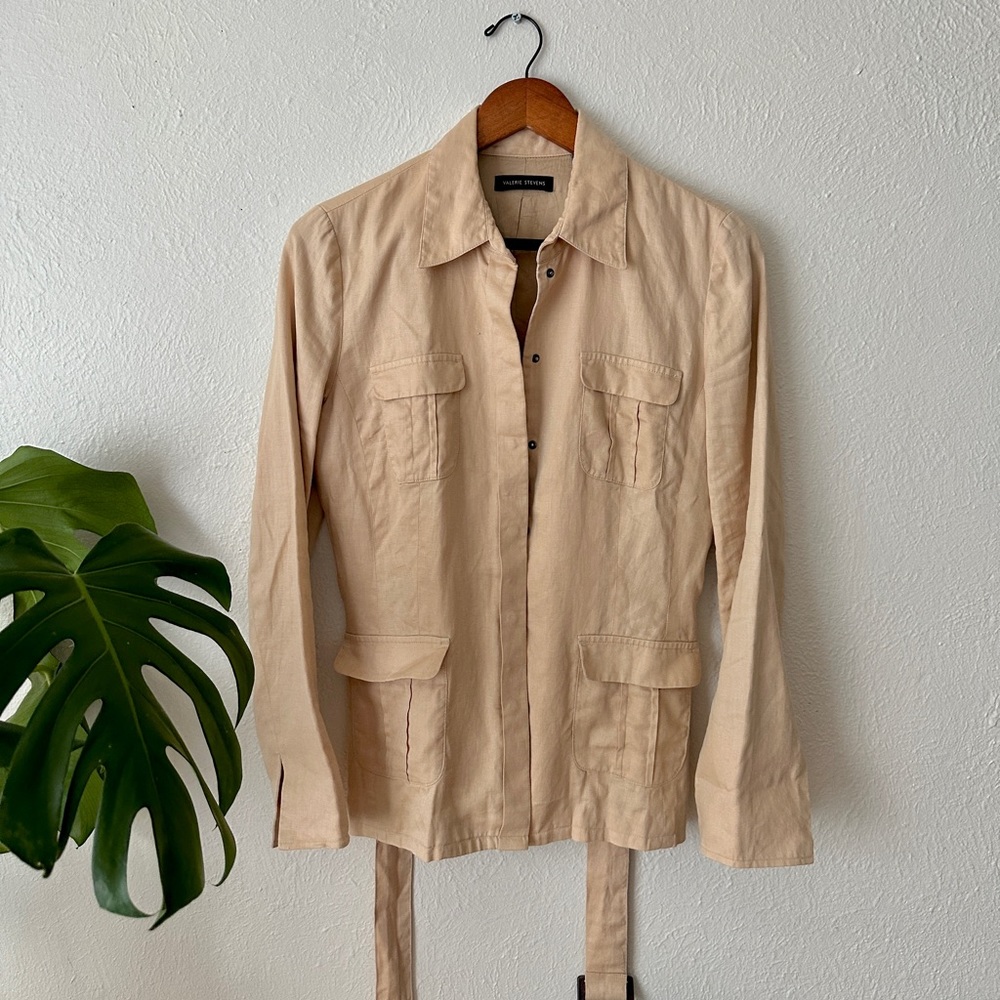 100% linen blouse 🤍